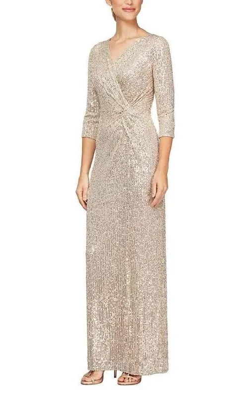 Alex Evenings AE8196646 Sequin Long Formal Dress Sale Sparkly Sequin Dress