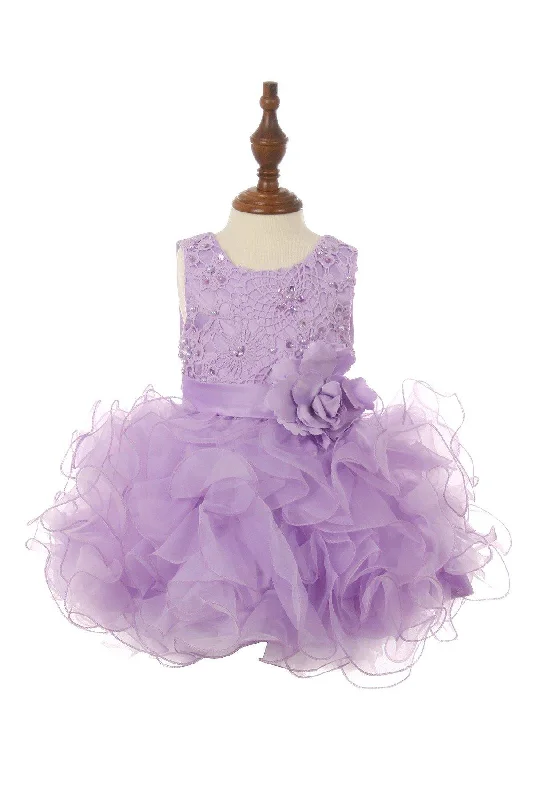 Cute Lace Sequin Top Ruffle Tulle Skirt Dress Sequin Cocktail Dress