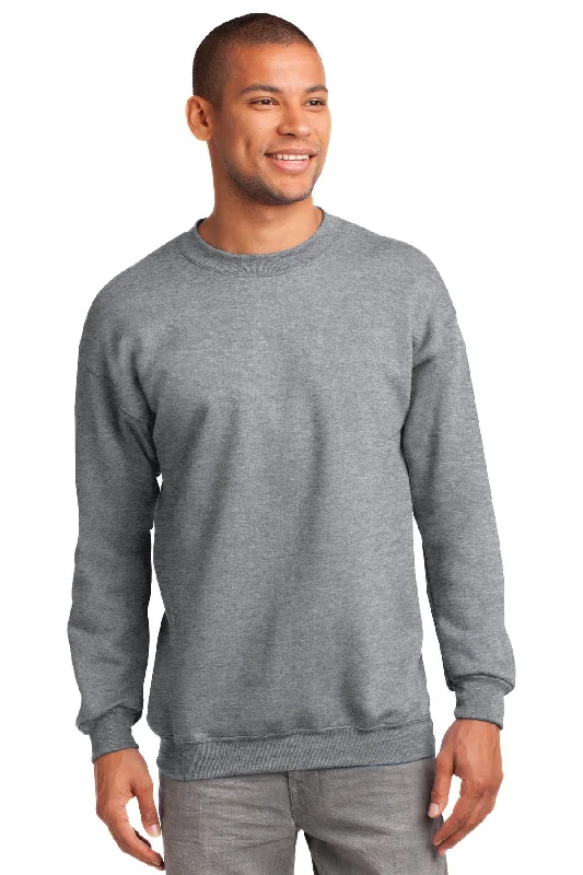 Port & Company Tall Essential Fleece Crewneck Sweatshirt. PC90T Colorblock Hoodie Sweatshirt