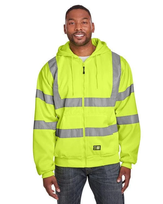 Men's Berne Hi-Vis Class 3 Lined Hooded Sweatshirt HVF021 Women’s Oversized Hoodie