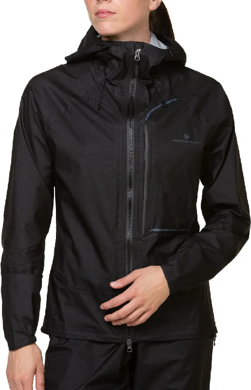 Ronhill Tech Fortify Waterproof Womens Running Jacket - Black Women's polyester jackets