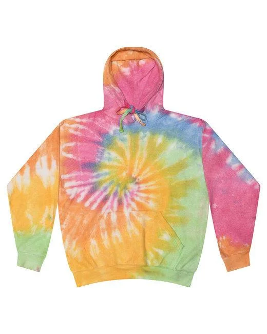 Tie-Dye Unisex Cloud Hooded Sweatshirt CD8600 Cozy Zip Hoodie