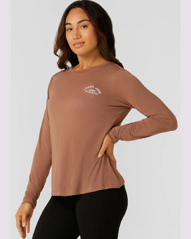 Lorna Jane Lotus Long Sleeve Top - Clove