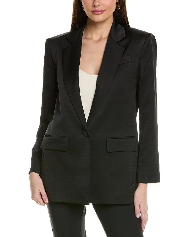 Kenneth Cole Satin Jacket Slim Fit Office Blazer