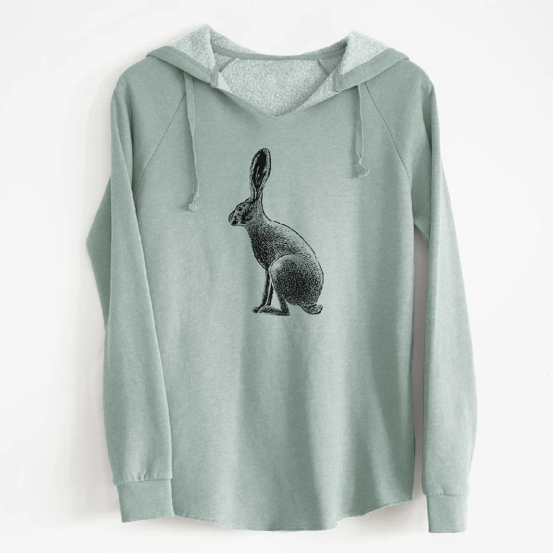 Wild California Hare - Black-tailed Jackrabbit - Cali Wave Hooded Sweatshirt Lightweight Zip Hoodie