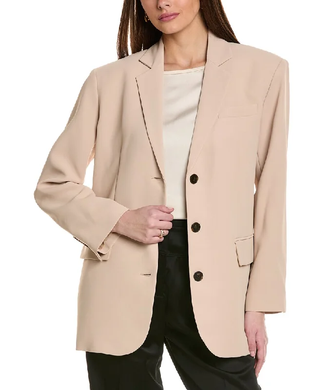 Kenneth Cole Boyfriend Jacket Chic Double-breasted Blazer