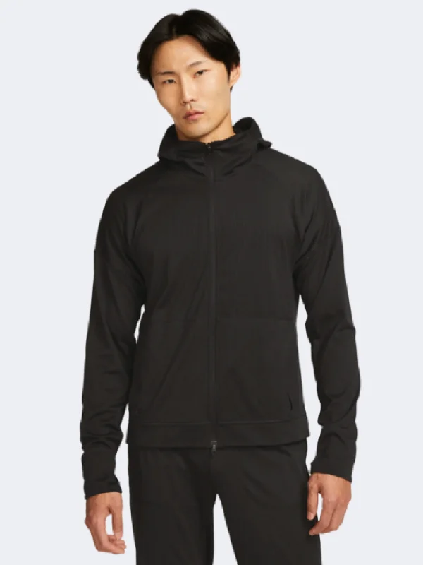 Nike Yoga Df Men Training Training Jacket Black Women's wool jackets