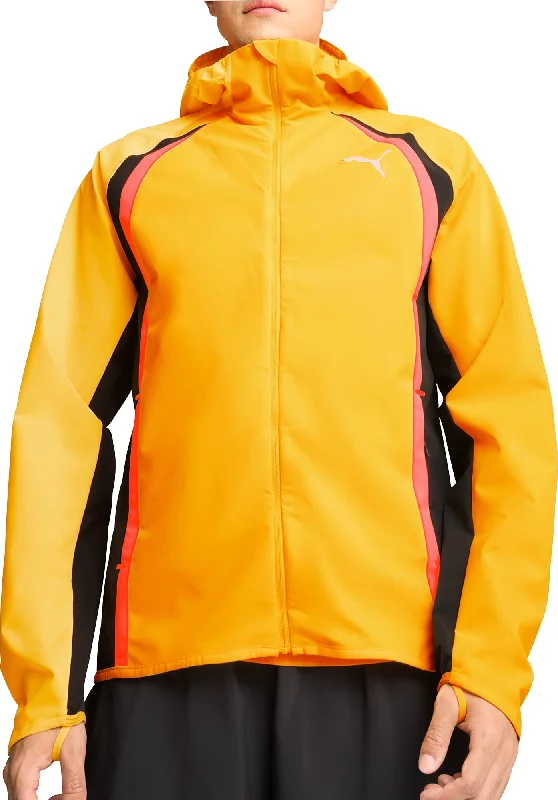 Puma Run Ultraweave Raincell Mens Running Jacket - Orange Women's polyester jackets