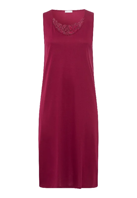 Zelda Tank Gown 100cm | Burgundy 76970-2459 Breathable cotton pajama sets