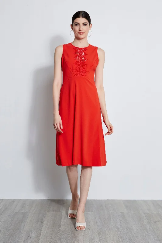 Lace Applique Midi Dress Cocktail midi dresses