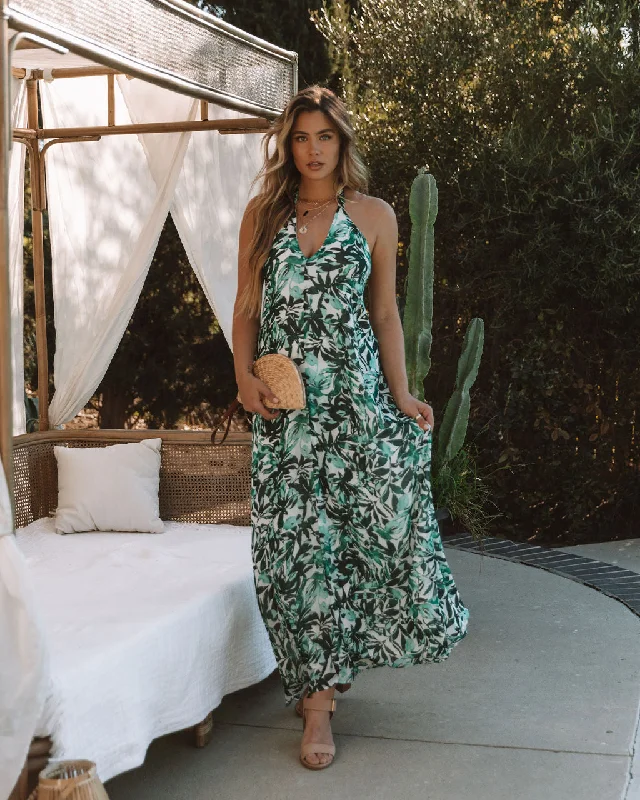 Lewyn Floral Halter Maxi Dress Versatile maxi dresses for all occasions