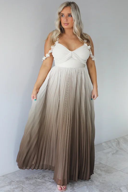 So Stunning Maxi Dress: Brown Ombré Sexy maxi dresses