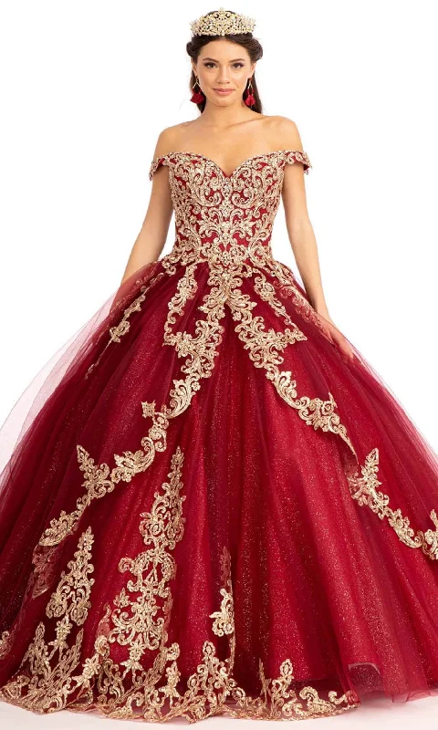 Elizabeth K GL1972 - Off-shoulder Sweetheart Neck Ball Gown Lace party dresses