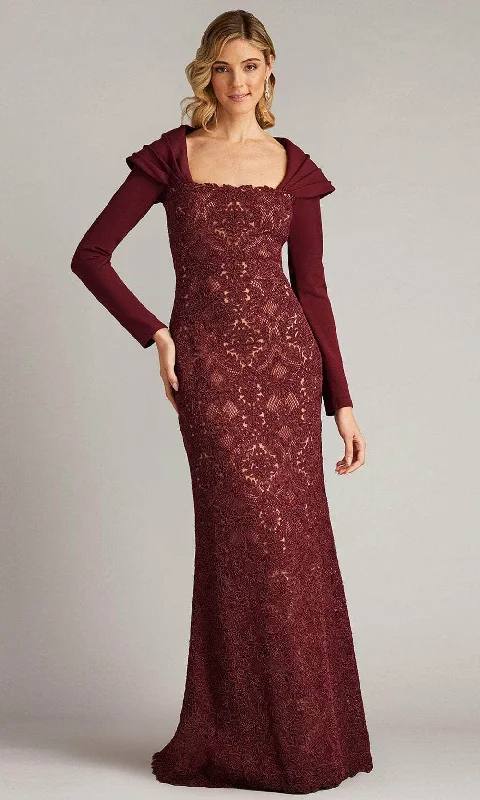 Tadashi Shoji CGC24684L - Embroidered Long Sleeve Evening Gown Best party dresses for date night