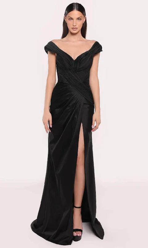 Tarik Ediz 98721 - Cap Sleeve V-Neck Evening Gown Best value party dresses