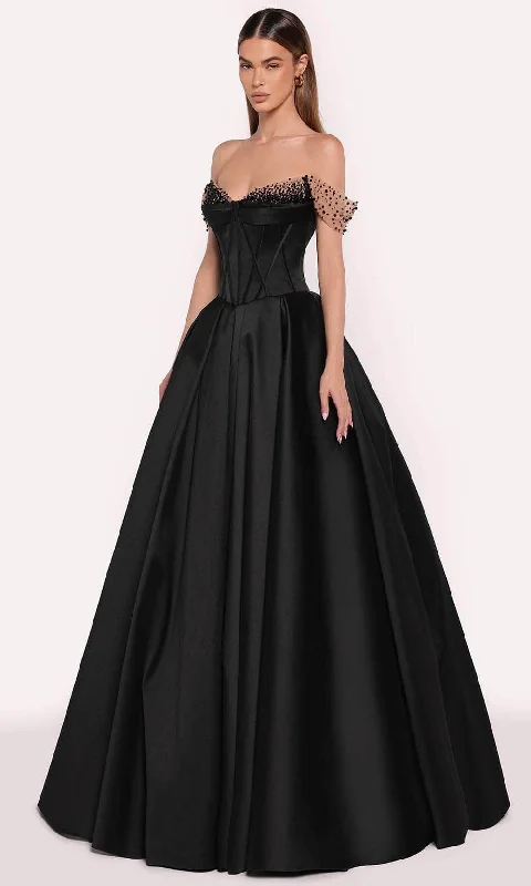 Tarik Ediz 98741 - Off Shoulder Taffeta Gown Boohoo party dresses