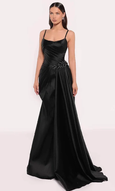 Tarik Ediz 98756 - Spaghetti Strap Braided Gown Cocktail party dresses