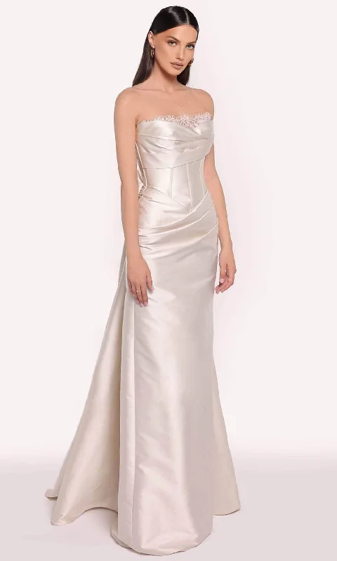 Tarik Ediz 98763 - Bow Paneled Evening Gown Maternity party dresses