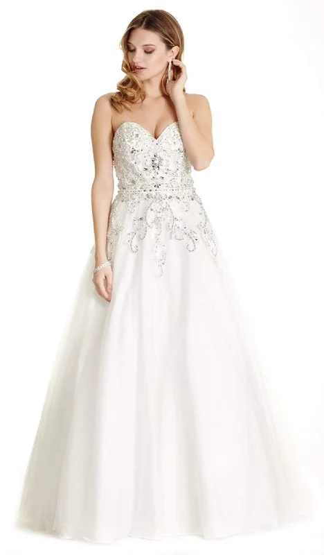 Trevi Collection - Bejeweled Sweetheart Ballgown Christmas party dresses