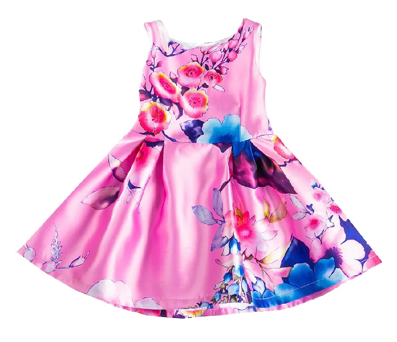 FUN & FUN Girl's BDR3164 Floral Dress - Multi Versatile floral dresses for all occasions