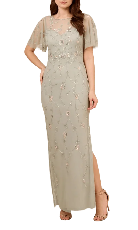 Adrianna Papell AP1E210246 - Beaded Chiffon Dress Stylish unclassified dresses