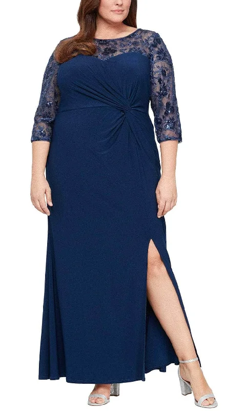 Alex Evenings 84351605 - Illusion Neckline Evening Dress Beach unclassified dresses