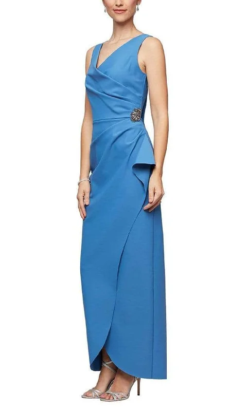 Alex Evenings - Sleeveless Draped Dress 134200SC Tiered unclassified dresses