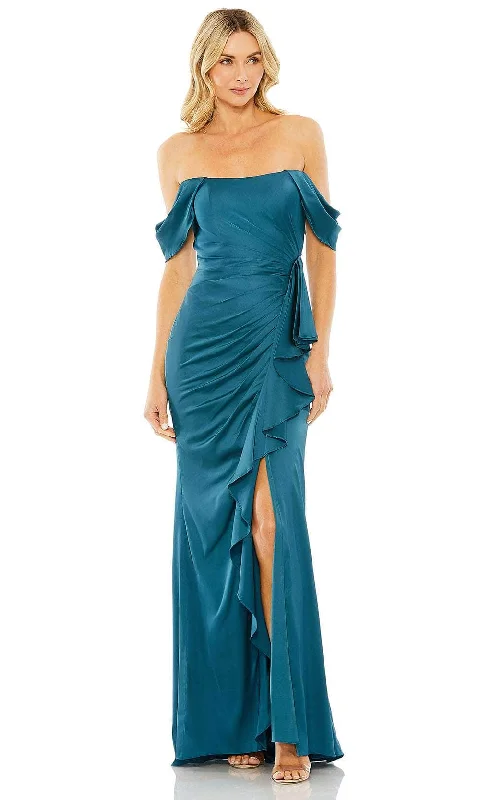 Ieena Duggal 20678 - Draped Evening Gown Color block unclassified dresses