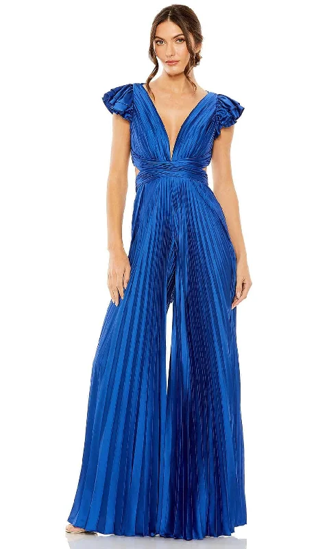 Ieena Duggal 27361 - Pleated Jumpsuit One-shoulder unclassified dresses