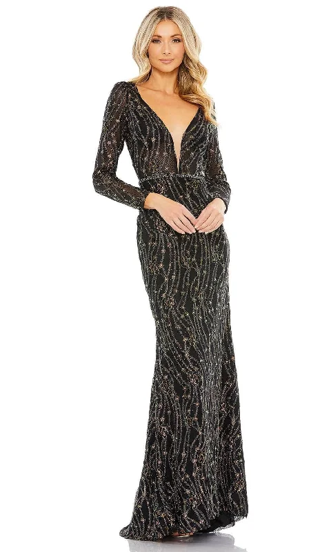 Mac Duggal 11159 - Illusion Beaded Evening Gown Cotton unclassified dresses