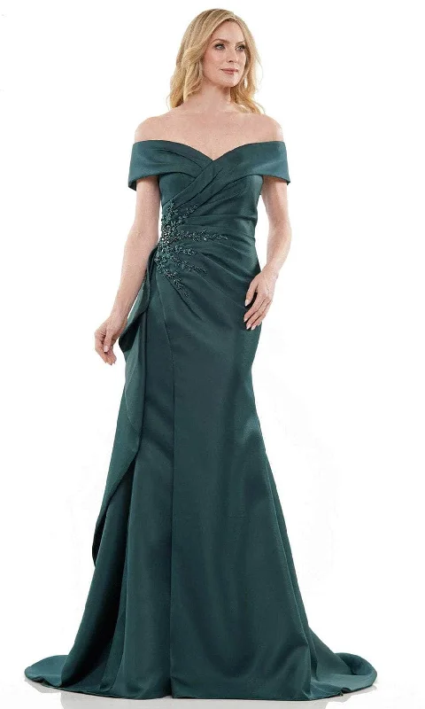 Marsoni by Colors MV1235 - Draped Surplice Gown Soft fabric unclassified dresses