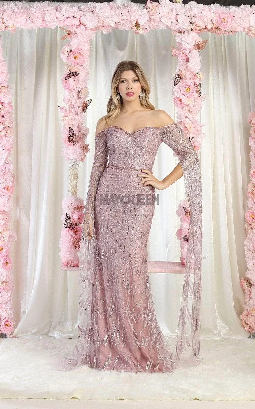 May Queen RQ8008 - Off Shoulder Gown Elegant evening unclassified dresses