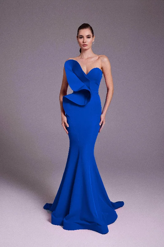 MNM COUTURE N0548 - Crepe Mermaid Gown Trendy new unclassified dresses