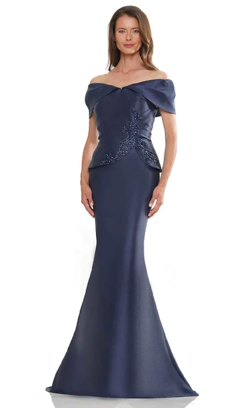 Rina Di Montella RD2941 - Peplum Gown Knitted unclassified dresses