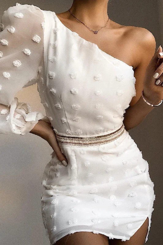 Alira Mini Dress - White Mini Skirt Vibes