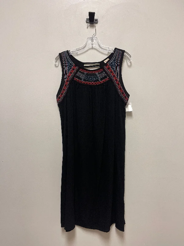 Black Dress Casual Short Faded Glory, Size M Pleated Denim Skirt