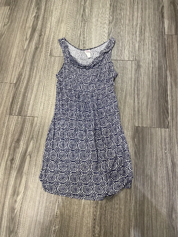 Blue Dress Casual Short Bsport Maternity, Size Xl Printed Denim Skirt