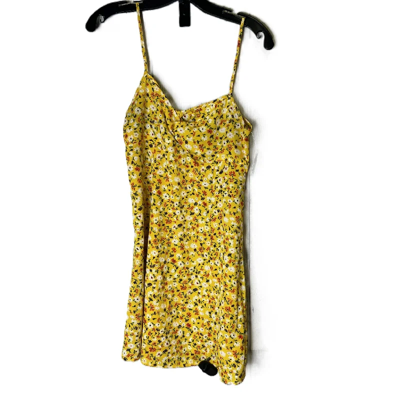 Yellow Dress Casual Short By Shein, Size: S Summer Mini Skirt