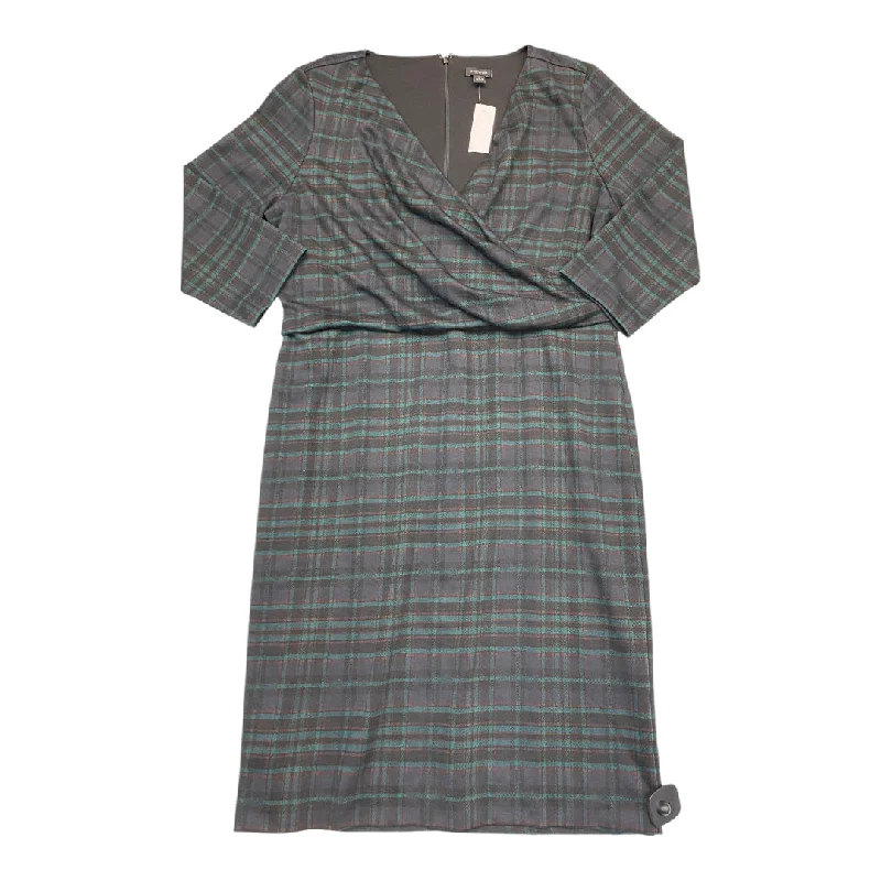 Dress Casual Maxi By Ann Taylor In Plaid Pattern, Size: 16 Embellished Maxi Skirt