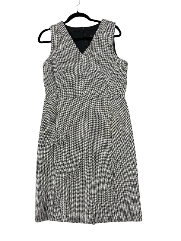 Dress Casual Midi By Ann Taylor In Grey, Size: 10 Midi Skirt Blouse