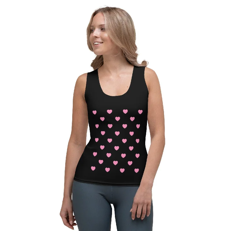 Tank Top - HERTTAHOUND HEARTS pink Elegant Sleeveless Dress